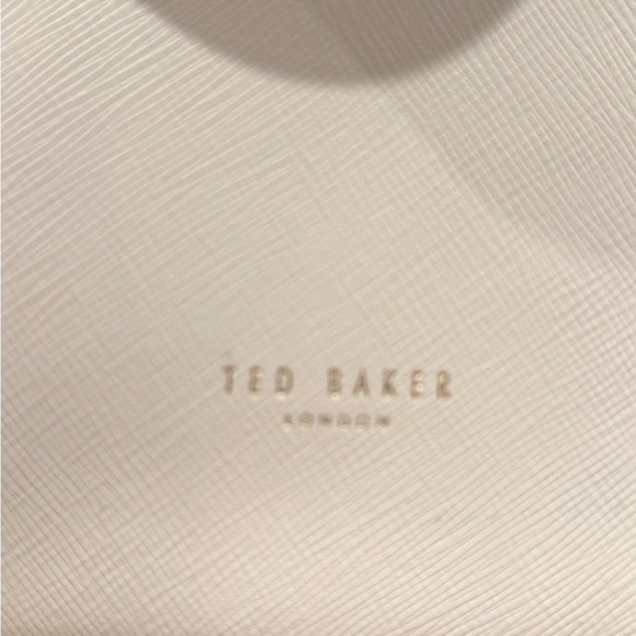 Ted Baker London Pink and Burgundy Floral Tote Bag Rose Gold Accents - Picture 14 of 16